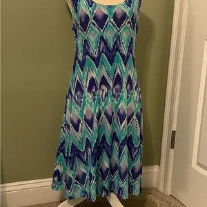 Fantazia Sleeveless A-Line Midi Dress